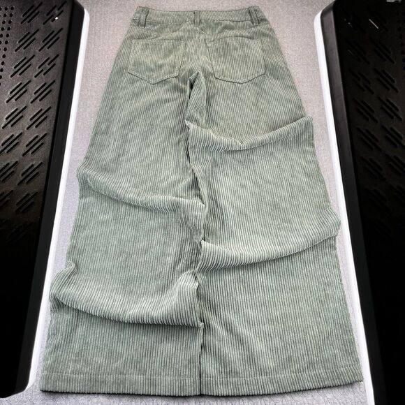 Baggy Wide Leg Corduroy Women (26 1/2 ) extremely rare pants‎ forever 21 Olive